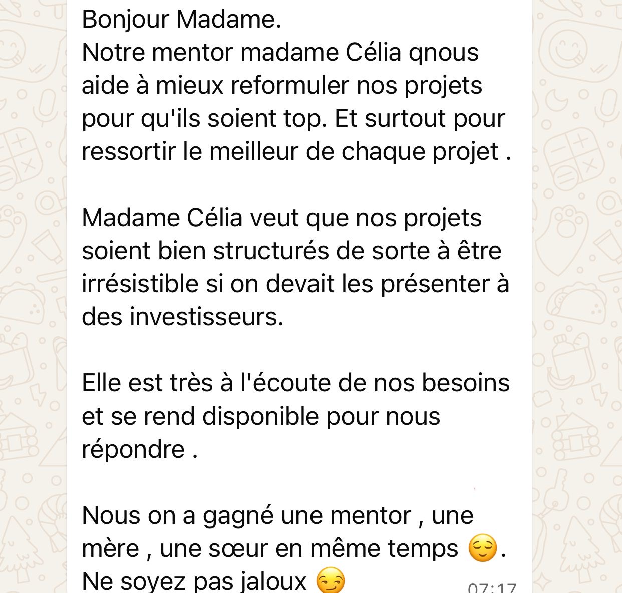 Témoignage de Mentee CLÉ
