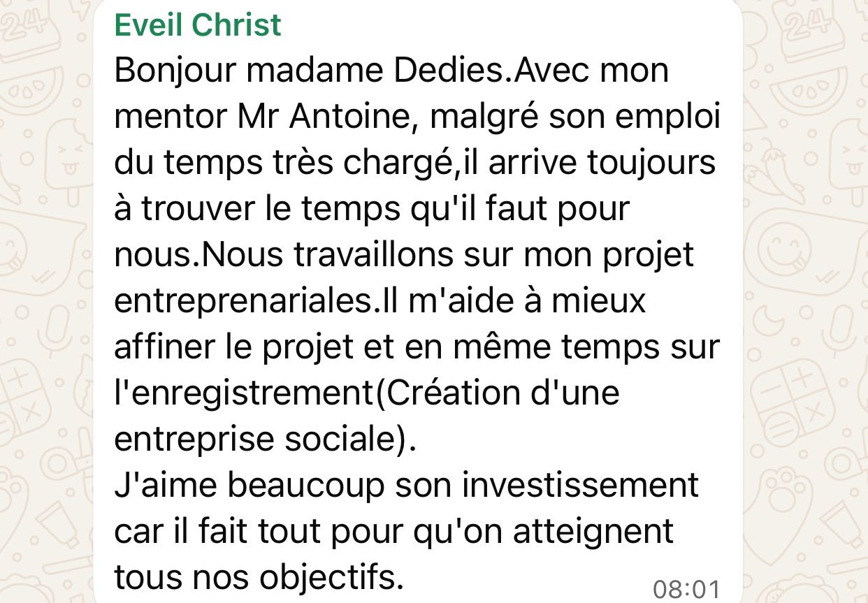 Témoignage de Eveil Christ